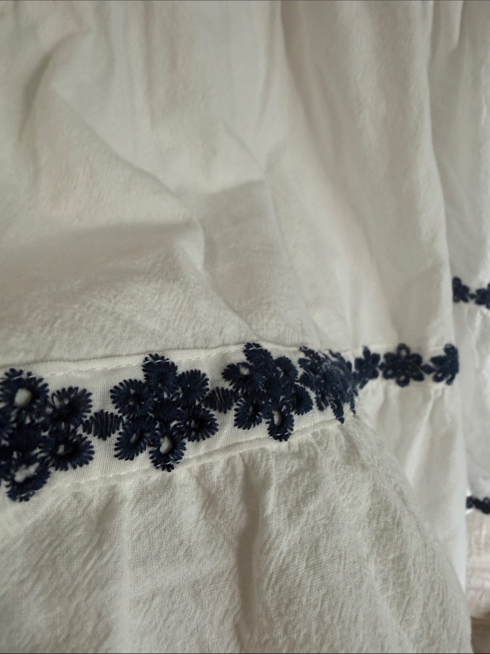 Ivy City Co Santorini tiered dress, 100%, cotton, embroidered flower details. - Picture 6 of 13